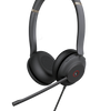 YEALINK WIRED (UH37) MS STEREO HEADSET NOISE CANCELLING MIC LEATHER USB-C C TO A ADAPTOR