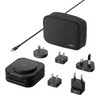 Belkin BoostCharge Pro Convertible 3-in-1 Magnetic Wireless Charging Travel Pad with Qi2 + 36W PSU + USB-C Cable- Black (WIZ024fqBK), 2 Years Warranty