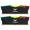 T-Force Delta RGB, Black, DDR4, 3200MHz, 16GB Kit(2 x 8GB), U-DIMM, CL16, 1.35V, Limited Lifetime Warranty