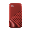 WD My Passport SSD, 1TB, Red color, USB 3.2 Gen-2, Type C & Type A compatible, 1050MB/s (Read) and 1000MB/s (Write)
