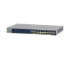 NETGEAR 24-Port Gigabit PoE+ Ethernet Smart Switch with 4 SFP Ports, 190W, Remote/Cloud management option with NETGEAR Insight (GS728TPv3)