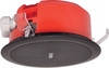 One-Shot 100mm 100V 5W Ceiling EWIS Speaker Black Metal Grille