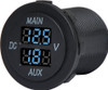 Panel Mount Dual Battery Voltmeter