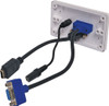 Dynalink VGA 3.5mm HDMI Wallplate - Fly Leads