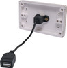 Dynalink USB Type B Wallplate with USB A Plug Flylead