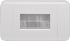 Dynalink Flat White Brush Entry Wallplate