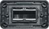 Dynalink Flat Black Brush Entry Wallplate