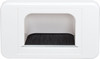 Dynalink White Reverse Shovel Nose Wallplate