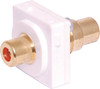 Red RCA to RCA Clipsal Clip-In Mechanism
