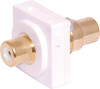 White RCA to RCA Clipsal Clip-In Mechanism