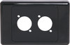 Black Wallplate For Dual D Series Connectors