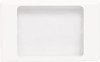 Altronics Clear/White Dual Cover Blank Wallplate