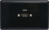 Dynalink HDMI Single Black Wallplate with Flyleads