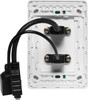 HDMI USB A Vertical Wallplate With Flyleads - Clipsal Pro