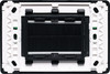 Flat Black Brush Entry Wallplate - Clipsal Pro