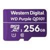 Western Digital WD Purple 256GB MicroSDXC Card 24/7 -25°C to 85°C Weather & Humidity Resistant for Surveillance IP Cameras mDVRs NVR Dash Cams Drones