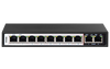 D-LINK 10P 10/100MBPS POE SWITCH WITH 8 LONG REACH POE PORTS (96W) AND 2 UPLINK PORTS
