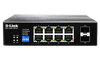 D-LINK 10P GIGABIT INDUSTRIAL POE SWITCH WITH 8 POE+ PORTS (240W) AND 2 SFP PORTS
