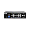 D-LINK 10P GIGABIT INDUSTRIAL POE SWITCH WITH 8 POE+ PORTS (240W) AND 2 SFP PORTS
