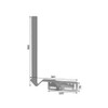 GUTTER MOUNT ANTENNA MAST 0.5M