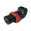 IEC-LOCK C13 INLINE REWIRABLE R/A UP-DOWN