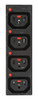 IEC-LOCK C13 PANEL SOCKET - 4 WAY