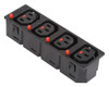 IEC-LOCK C13 PANEL SOCKET - 4 WAY