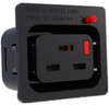 IEC-LOCK C19 FEMALE PANEL SOCKET