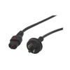 3pin Plug-c13 Loc 2M Black