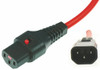 IEC-LOCK C13 TO C14 EXTENSION LEAD
