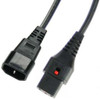IEC-LOCK C13 TO C14 EXTENSION LEAD