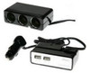 CAR ACCESSORY SOCKET 3 + 2 USB 3.1A