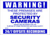 ALARM WARNING SIGN BOARDS & STICKERS
