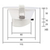 10W TRI CCT DIMMABLE LED DOWN LIGHT 115mmØ - RECESSED
