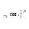 White Square Fitting