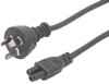 IEC C5 TO MAINS PLUG - CLOVER LEAF