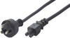 IEC C5 TO MAINS PLUG - CLOVER LEAF
