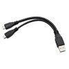 USB Y SPLITTER CABLE USB-AM TO 2x MICRO USB-M