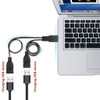 USB Y SPLITTER CABLE USB-AM TO 2x USB-AF