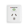 Monster Single Socket Surge Protector - White