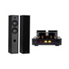 Accento Dynamica ADHA160BT Amplifier + T65 Black Speakers – Type Combo Kit, Voltage 240VAC, Power 2X 80WRMS, Channels Stereo, RMS Power 151-200 Watt