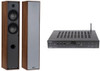 140W WIRELESS BT AMPLIFIER & 2 WAY TOWER SPEAKER BUNDLE