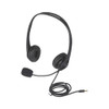 HEADSET WITH BOOM MIC - USB / QUAD PLUG