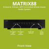 8-SOURCE 8-ZONE APP CONTROLLED MULTI-ROOM DISTRIBUTED AUDIO MATRIX PREAMPLIFIER