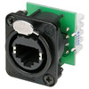 D-type Panel Receptacle -- Idc Krone Black