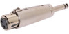 XLR FEMALE TO 6.35MM MONO PLUG