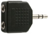 3.5MM STEREO PLUG TO 2X STEREO SOCKET