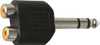 6.35MM STEREO PLUG TO 2X RCA SOCKET