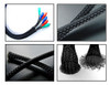 Polyester Expandable Cable Sleeving, 19mmØ, Black