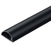 2M Micro 20x10 Black Cable Cover Self Adhesive
